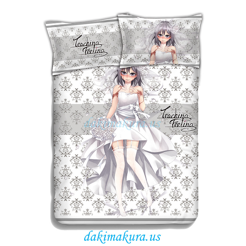 Sylvie -Teaching Feeling Anime Bed Sheet Duvet Cover with Pillow Covers Sylvie -Teaching Feeling Anime Bed Sheet Duvet Cover with Pillow Covers